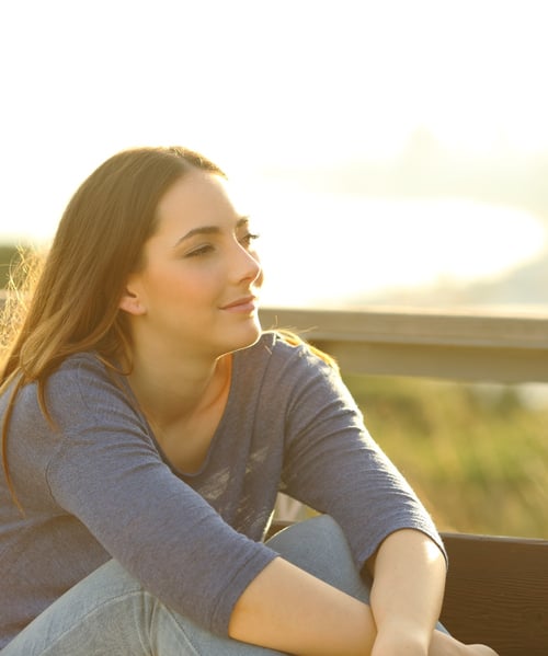 Mindful teenage girl regulating her emotions-1 Mindful teenage girl regulating her emotions-1