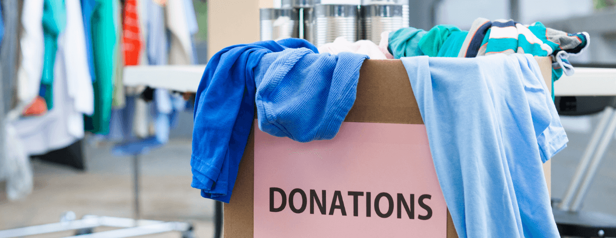 clothing donation box