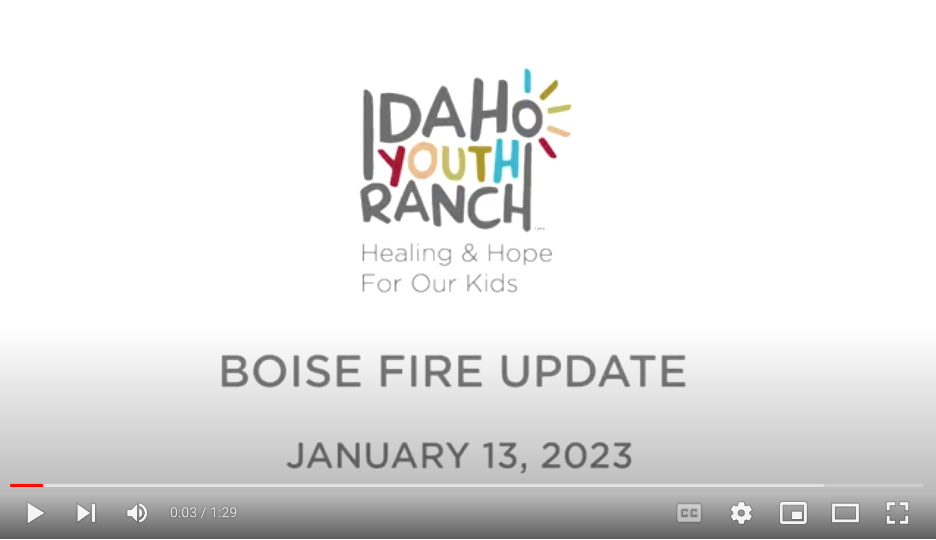 Idaho Youth Ranch Employee Update for Nagel Center Recovery Efforts
