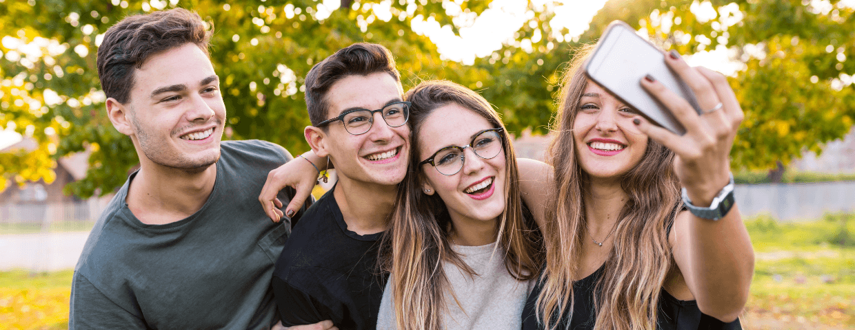 Group of teenagers